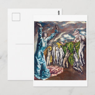 Carte Postale La vision de Saint John El Greco