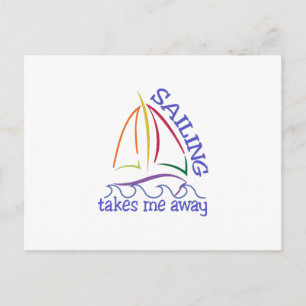 Carte Postale La Voile M'Emmène