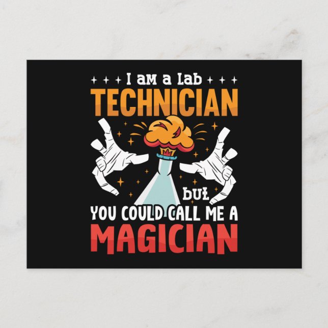 Carte Postale Lab Tech I Am A Lab Technicien Laboratoire Science (Devant)