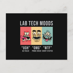 Carte Postale Lab Tech Moods Laboratoire Science Technicien Cade