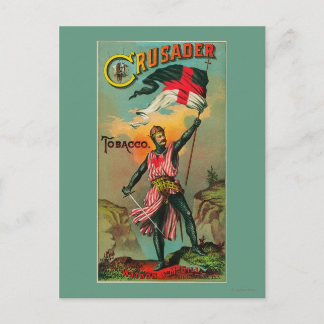 Carte Postale Label du tabac croiséPetersburg, VA (Devant)