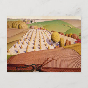 Carte Postale Labours d'automne, 1931 par Grant Wood