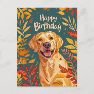 Carte Postale Labrador Joyeux anniversaire