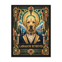 Labrador Retriever, Chien Art Déco