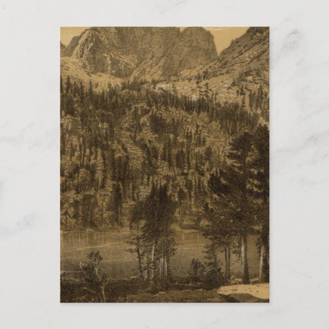 Carte Postale Lac Alpin, Sierra Nevada (Devant)