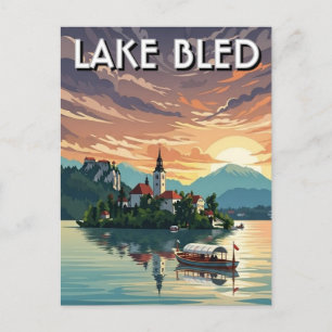 Carte Postale Lac Bled Slovénie