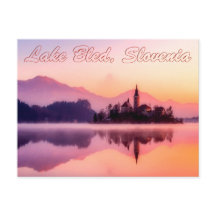 Lac Bled, Slovénie Belle lever de soleil