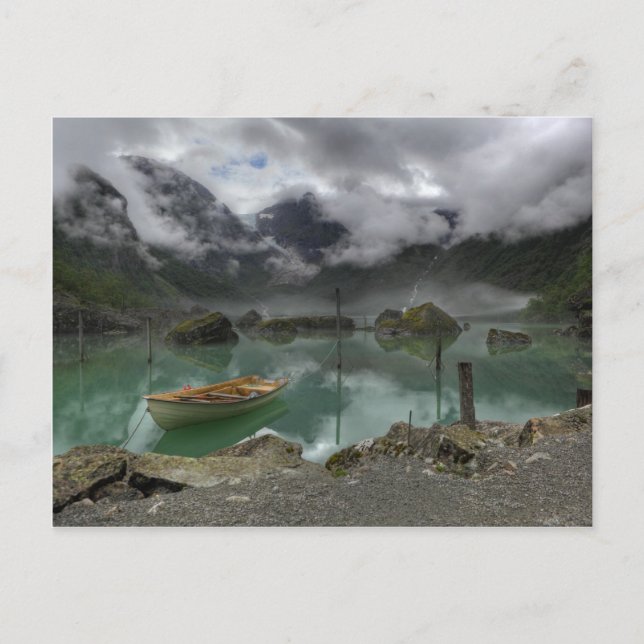 Carte Postale Lac Bondhus Norvège (Devant)