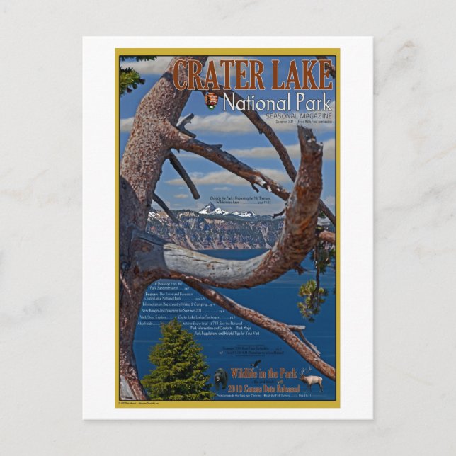 Carte Postale Lac Crater - Été 2011 (Devant)