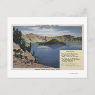 Carte Postale Lac Crater, Oregon - Observation
