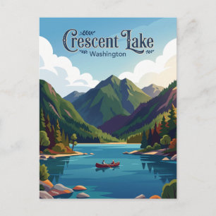 Carte Postale Lac Crescent États-Unis