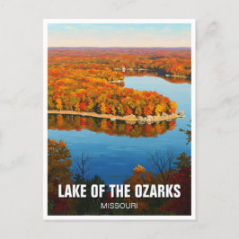 Carte Postale Lac d'automne des Ozarks Missouri Voyage