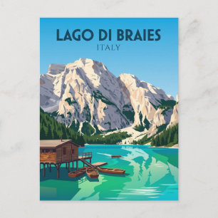 Carte Postale Lac de Braies Italie