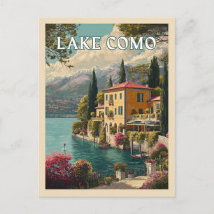 Carte Postale Lac de Côme – Le charme des villes lacustres itali
