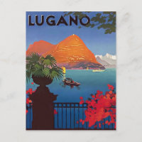 Lac de Lugano, vue depuis la terrasse de l'hôtel,