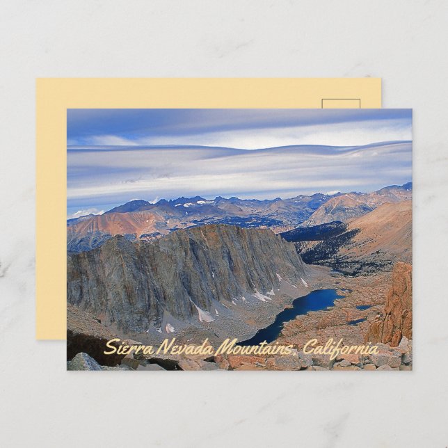 Carte Postale Lac de montagne (Devant / Derrière)