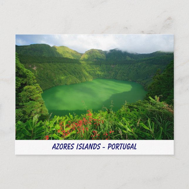Carte Postale Lac de Santiago, Açores (Devant)