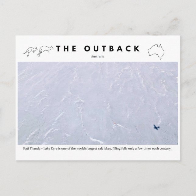 Carte Postale Lac Eyre - Kati Thanda Salt Lake (Devant)