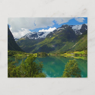 Carte Postale Lac Floen pittoresque, Norvège