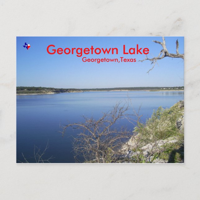 Carte Postale Lac Georgetown. Georgetown Texas (Devant)