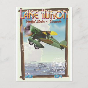 Carte Postale Lac Huron - États-Unis - Canada