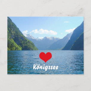 Carte Postale Lac Königssee en Bavière, Allemagne