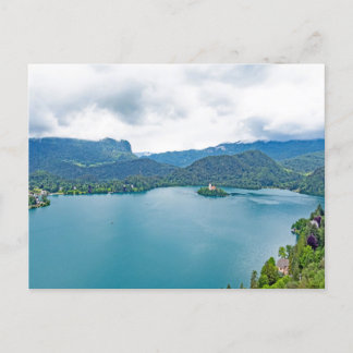 Carte Postale Lac Léman du château de Lake Bled, Slovénie