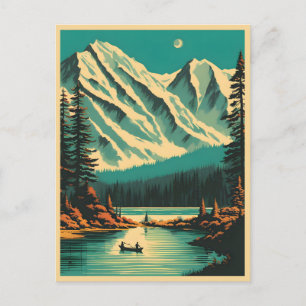 Carte Postale Lac Louise Parc national Banff Voyage Rétro