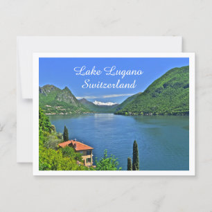 CARTE POSTALE LAC LUGANO, SUISSE