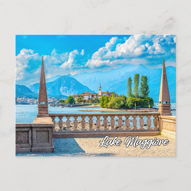Carte Postale Lac Majeur, Italie (Devant)