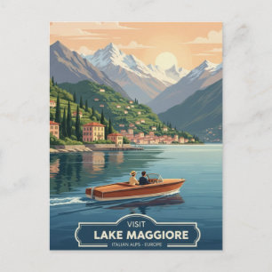 Carte Postale Lac Majeur Italie Voyage