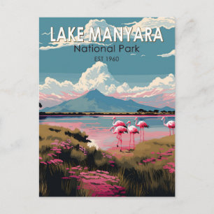 Carte Postale Lac Manyara Parc national de Tanzanie Voyage Vinta