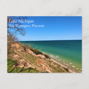 Carte Postale Lac Michigan, Port Washington, Wisconsin