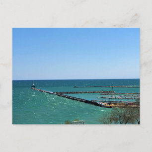 Carte Postale Lac Michigan, Port Washington, Wisconsin