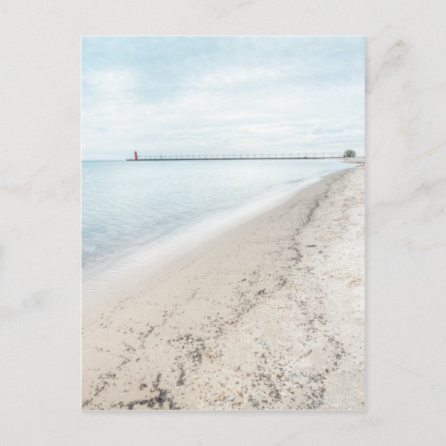 Carte Postale Lac Michigan Shoreline Grands Lacs (Devant)