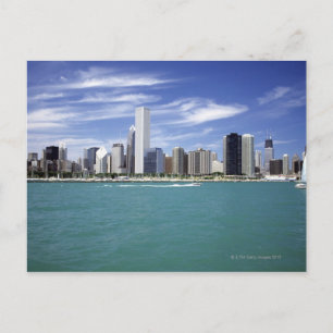 Carte Postale Lac Michigan, Skyline, Destinations De Voyage,
