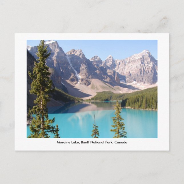 Carte Postale Lac Moraine / Parc national Banff, Canada. (Devant)