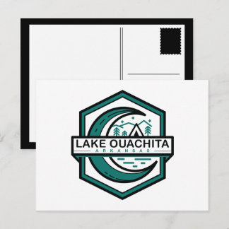 Carte Postale LAC OUACHITA arkansas lune hexa