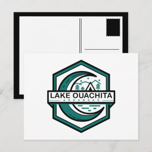 Carte Postale LAC OUACHITA lune arkansas hexa
