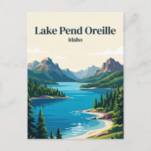 Carte Postale Lac Pend Oreille Idaho