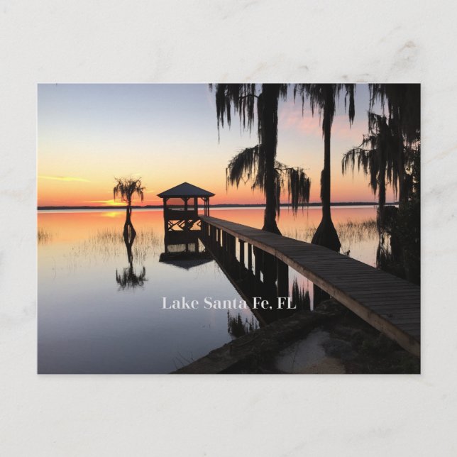 Carte Postale Lac Père Noël Fe Floride Photo pittoresque (Devant)