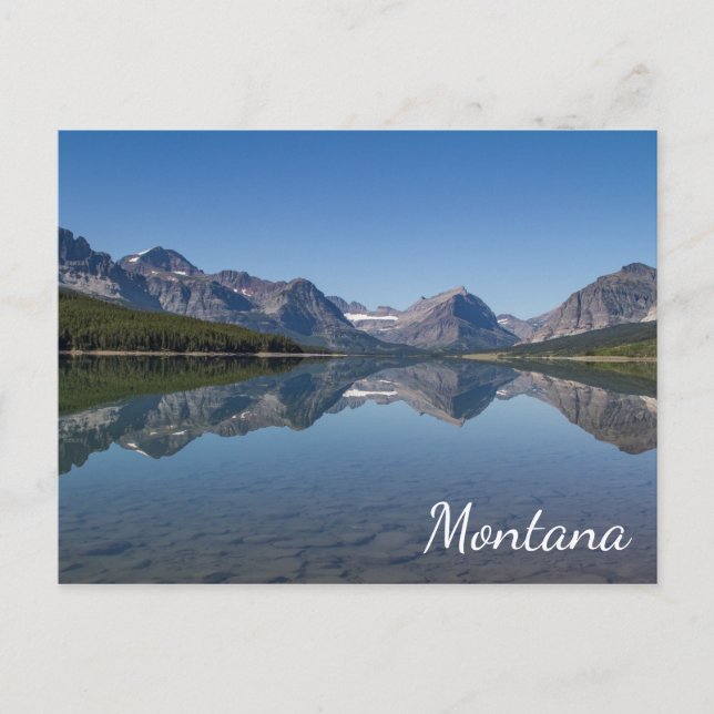 Carte Postale Lac pittoresque Sherburne Montana (Devant)