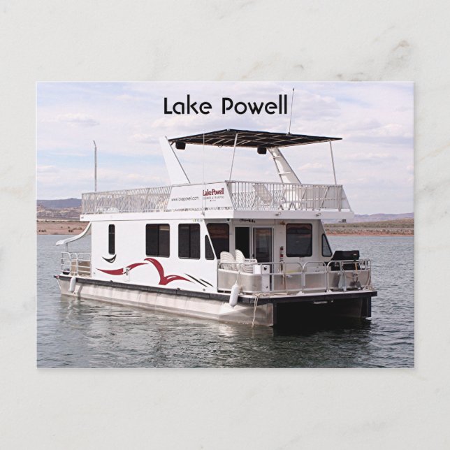 Carte Postale Lac Powell : Houseboat, Arizona, États-Unis 9 (Devant)