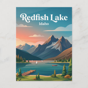 Carte Postale Lac Redfish USA