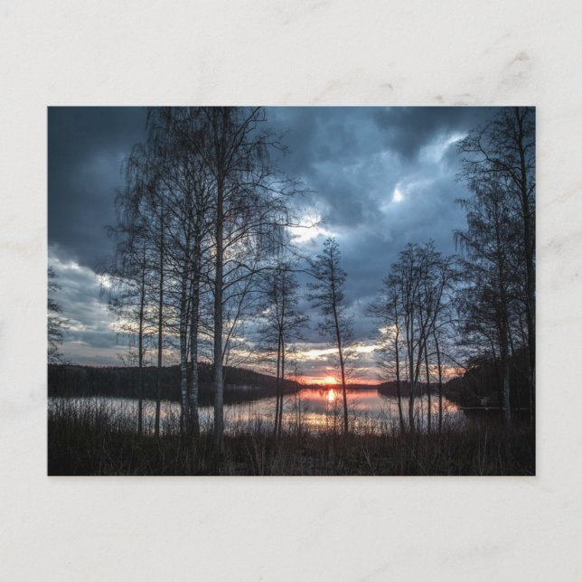 Carte Postale Lac Scenery, Finlande (Devant)