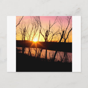 Carte Postale Lac Sunset Wilson Kansas