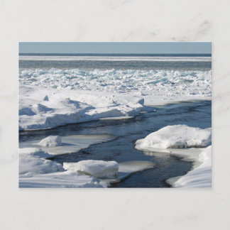 Carte Postale Lac Supérieur Bleu Ice, péninsule Supérieure
