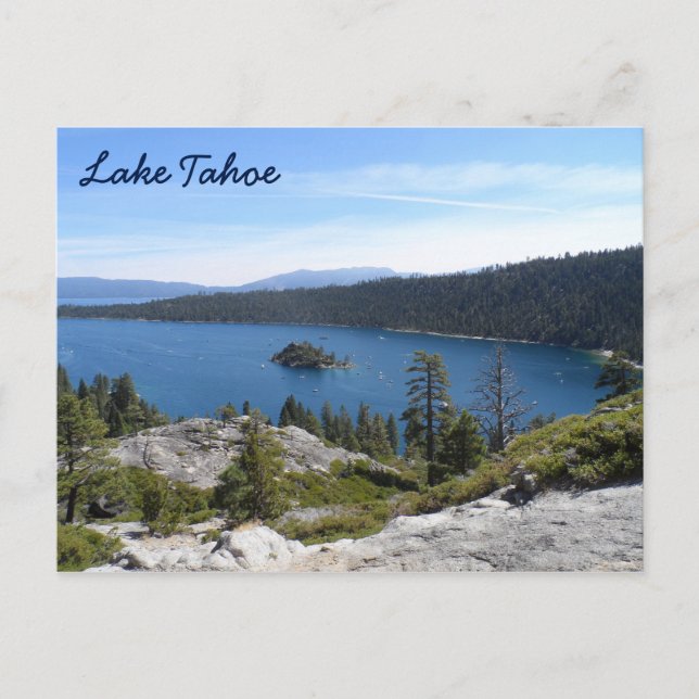 Carte Postale Lac Tahoe - baie d'Emerald (Devant)