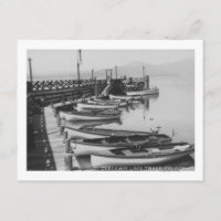 Lac Tahoe, CA - Bateaux en bois le long du quai Ph
