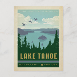 Carte Postale Lac Tahoe   California & Nevada